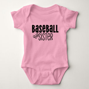 Baseball Sister Baby Bodysuit