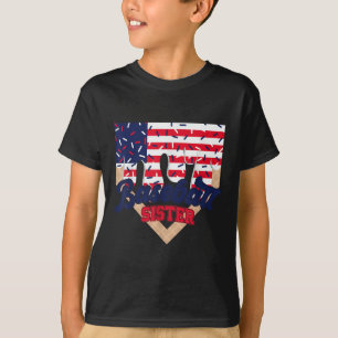 Baseball Sister Drip Ice Cream Baseball Game Day 4 T-Shirt