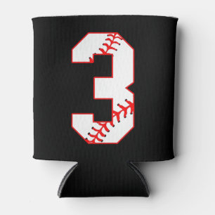 Baseball Sister I'm Just Here For Number Player 3 Can Cooler