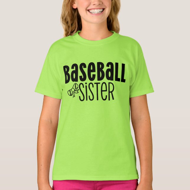 Baseball Sister T-Shirt (Front)