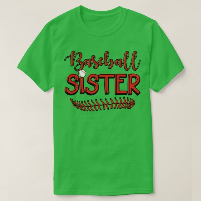 Baseball Sister  T-Shirt (Design Front)