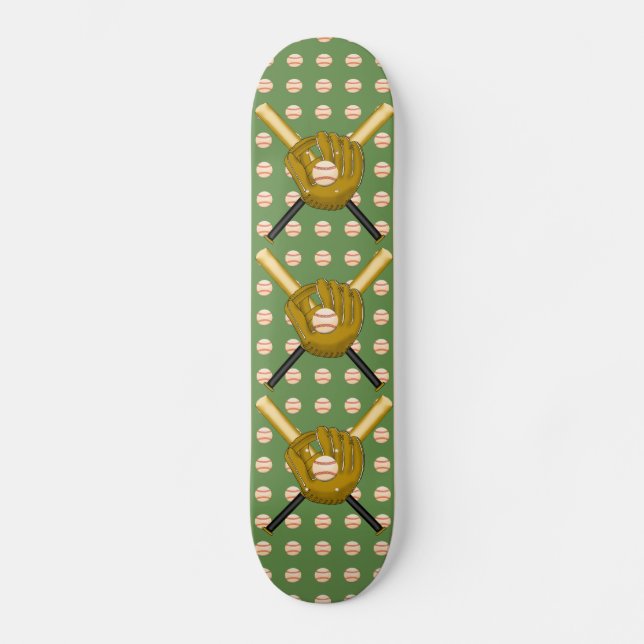 Baseball Skateboard Deck (Front)