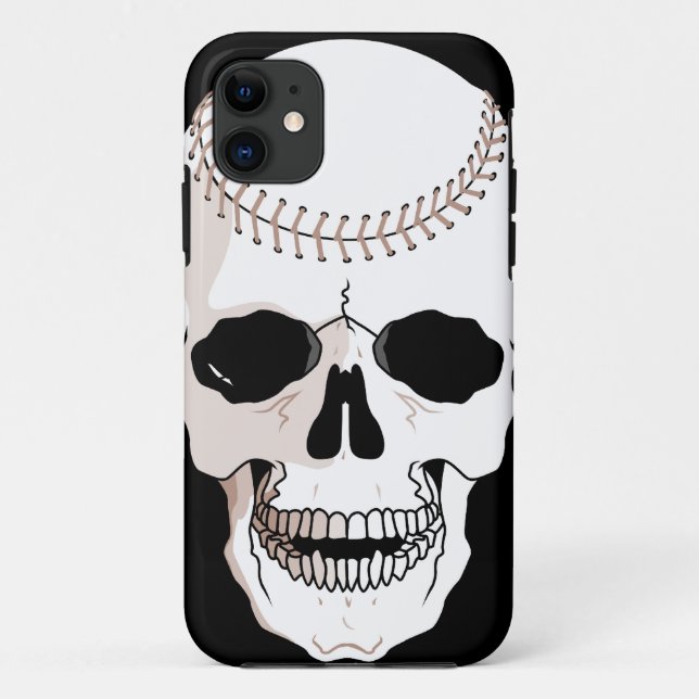 baseball skull head Case-Mate iPhone case (Back)