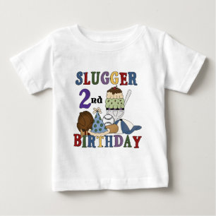 Baseball Slugger 2nd Birthday tshirts and Gifts