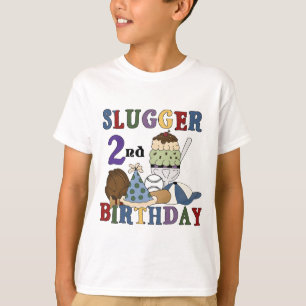 Baseball Slugger 2nd Birthday tshirts and Gifts