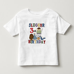 Baseball Slugger 3rd Birthday Tshirts