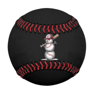 Baseball Snowman Balls Snow Christmas Xmas Gifts