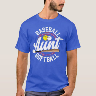 Baseball Softball Aunt Of Softball Baseball Player T-Shirt