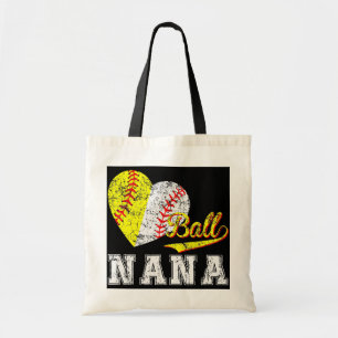 Baseball Softball Ball Heart Nana Mother's Day Tote Bag