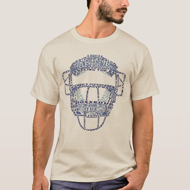 Baseball Softball Catchers Mask Tee (Front)