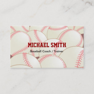 Baseball / Softball Coach Business Card