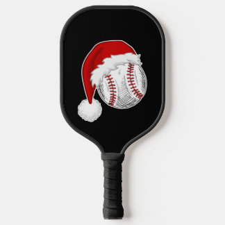 Baseball, Softball lovers - Xmas Santa Claus Hat Pickleball Paddle