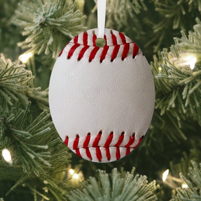 Baseball Softball Metal Ornament (Insitu)