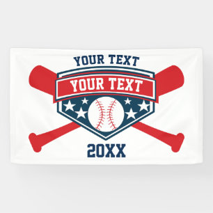 Baseball Softball Personalize Banner