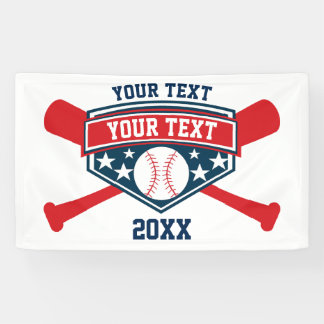 Baseball Softball Personalize Banner