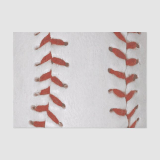 Baseball Softball Print Pattern Background Tissue Paper (Front)