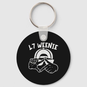 Baseball Softball Season L7 Weenie Funny Boys Kids Keychain