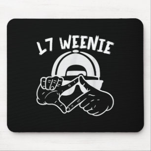 Baseball Softball Season L7 Weenie Funny Boys Kids Mouse Pad