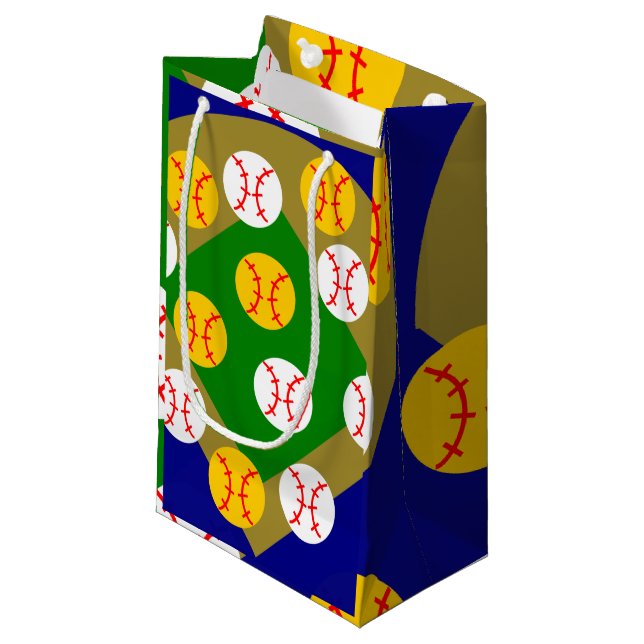 Baseball/Softball  Small Gift Bag (Front Angled)