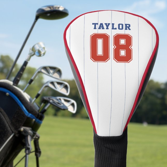 Baseball Softball Sport Pinstripe Golf Head Cover (Baseball Softball Sport Pinstripe Golf Head Cover
)