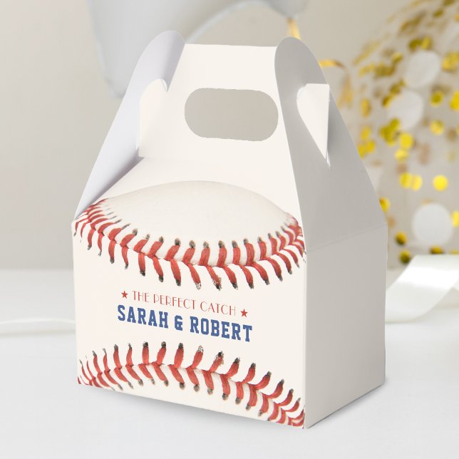 Baseball Softball Sport The Perfect Catch Wedding Favor Box (Baseball Softball Sport The Perfect Catch Wedding Favor Box)