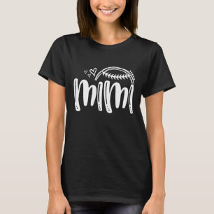 Baseball Softball Tball MIMI Heart Game Cheer Team T-Shirt