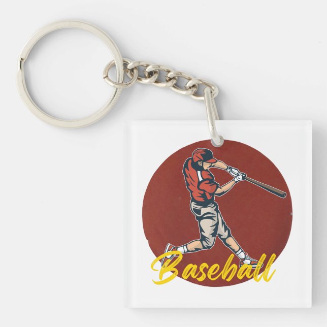 Baseball Sport Keychain (Front)