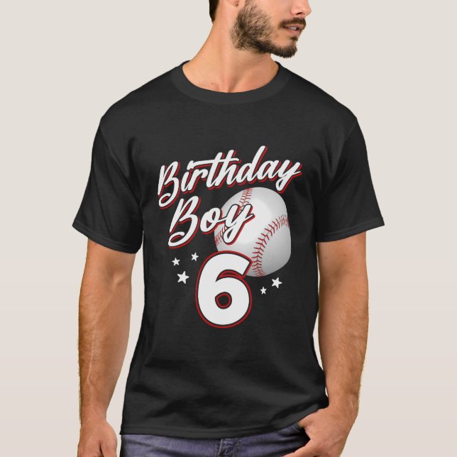 Baseball Sport Lover 6Th Birthday Crew 6 Year Old  T-Shirt (Front)