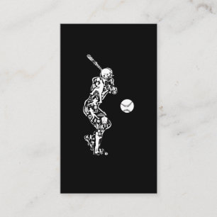 Baseball Sport Symbols Baseball Player Business Card