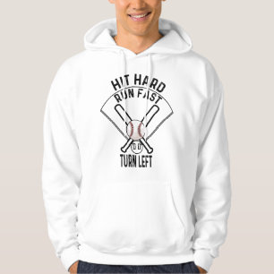 Baseball sport tee - Hit hard, run fast, turn left