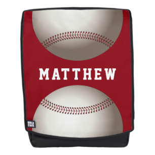Baseball Sports Design Personalized Name Backpack