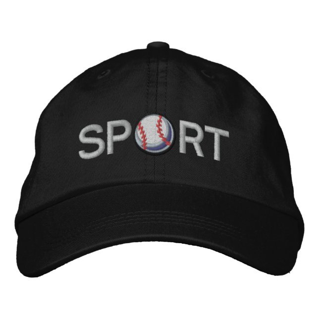 Baseball Sports Embroidered Hat (Front)