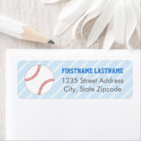 Baseball Sports Fan Blue Stripe Family