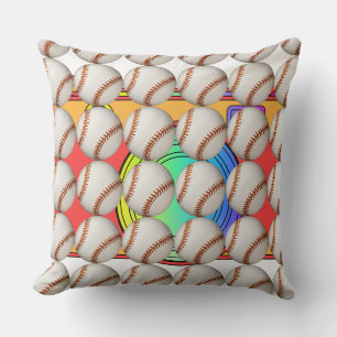 Baseball Sports Fan Throw Pillow