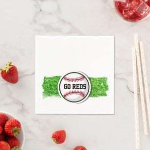 Baseball Sports Kids Team NAME Grass Fun Napkin