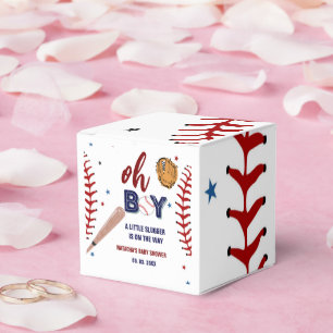 Baseball Sports Little slugger Boy Baby Shower Favor Box