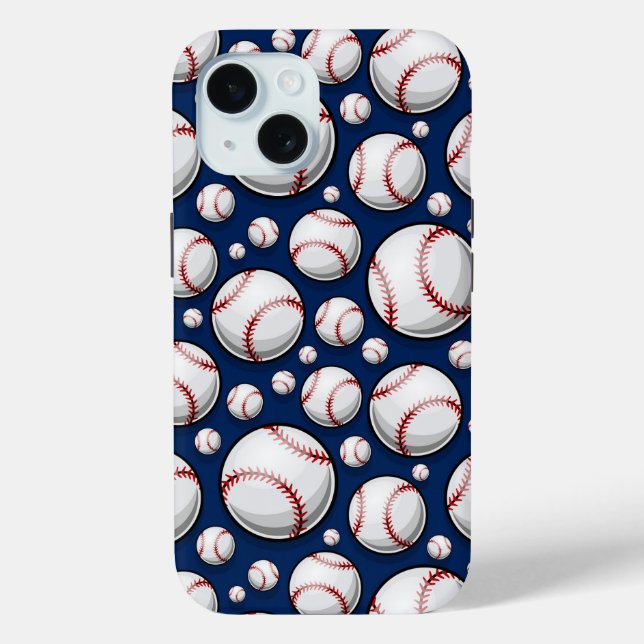 Baseball Sports Pattern Case-Mate iPhone Case (Back)