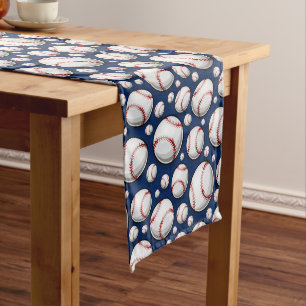 Baseball Sports Pattern Medium Table Runner