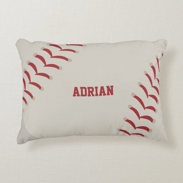 Baseball Sports Personalized   Accent Pillow (Front)