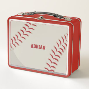 Baseball Sports Personalized Metal Lunch Box