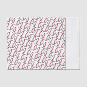 Baseball Sports Team Balls Two Tone Fun Tissue Paper