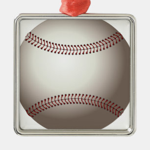 Baseball Sports Team Game Coach Family Friend Fun Metal Ornament