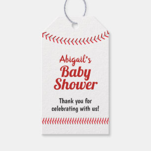 Baseball Sports Theme Baby Shower Favour Gift Tags