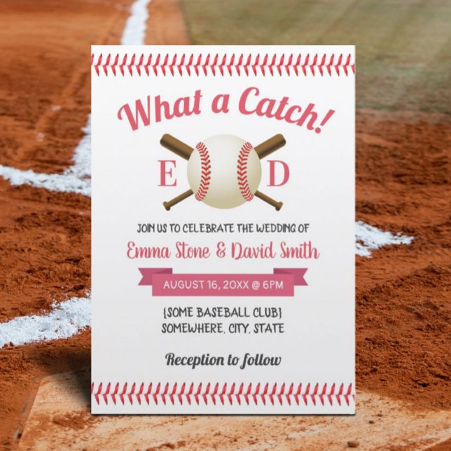 Baseball Sports Theme Wedding Invitation (Creator Uploaded)