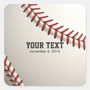 Baseball Square Sticker