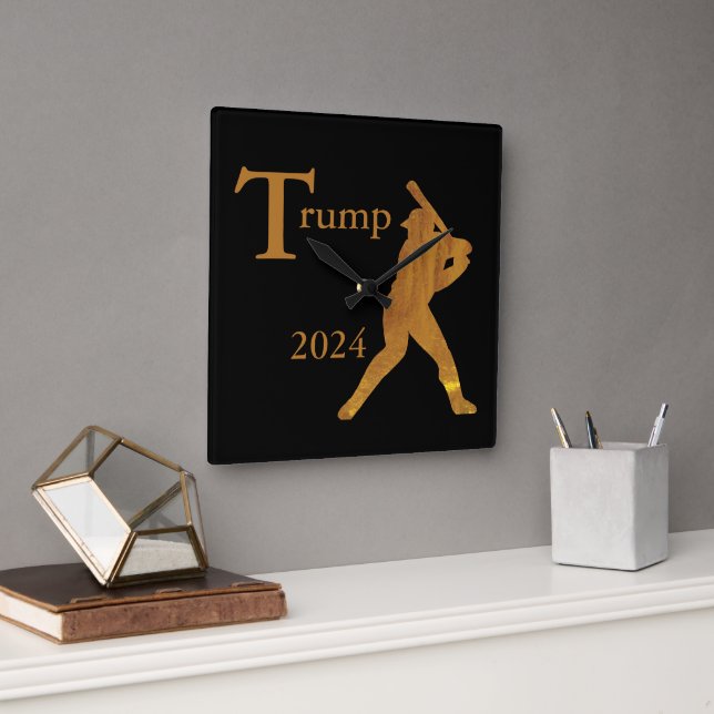 Baseball Square Wall Clock (Office)