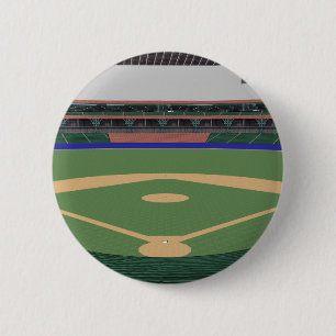 Baseball Stadium: 3D Model: 2 Inch Round Button