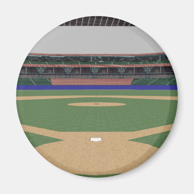 Baseball Stadium: 3D Model: Magnet (Front)