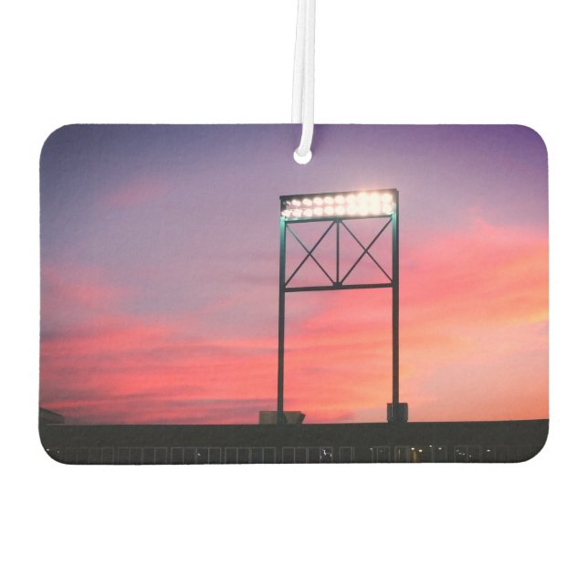 Baseball stadium sunset air freshener (Back)