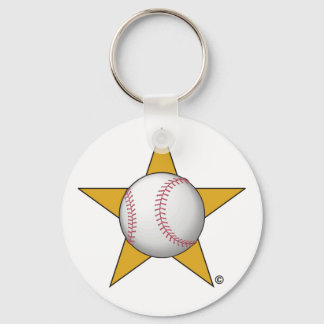 Baseball Star Keychain